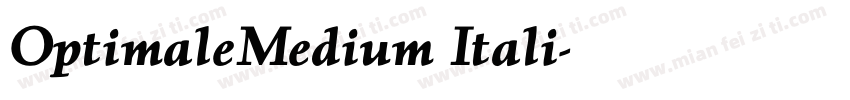 OptimaleMedium Itali字体转换